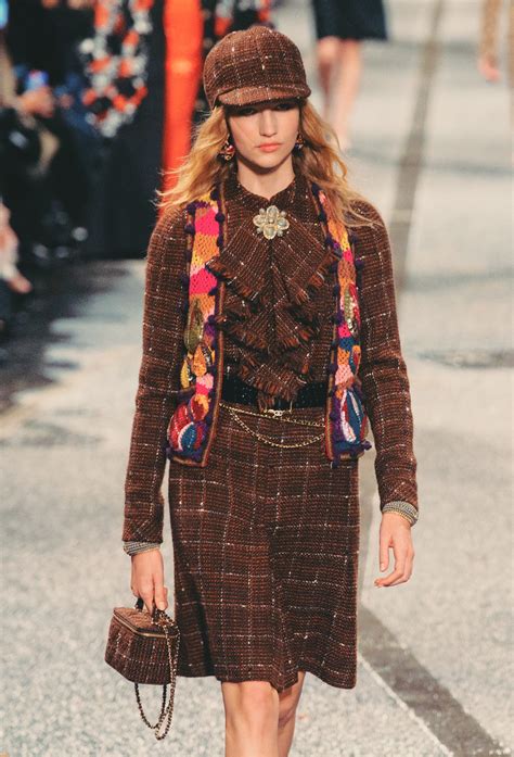 mf fashion chanel|Dress Embroidered Wool Tweed Dark Brown, Brown & White.